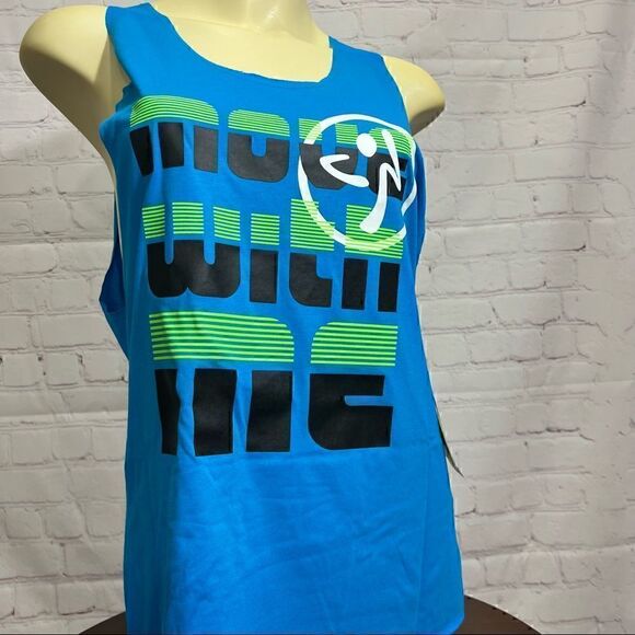ZUMBA Move with me Tank Top! Loose fit, dry wick available in S, M - Picture 2 of 5